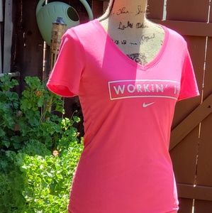 Pink Nike T shirt